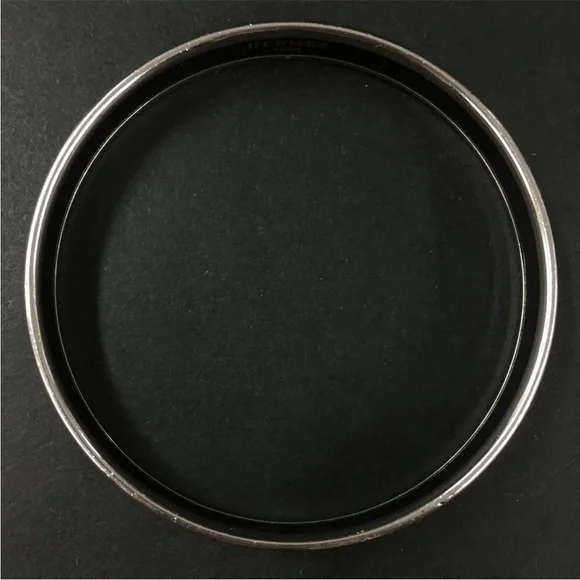 AUTH HERMES Emaille Enamel PM Bangle Bracelet Pink